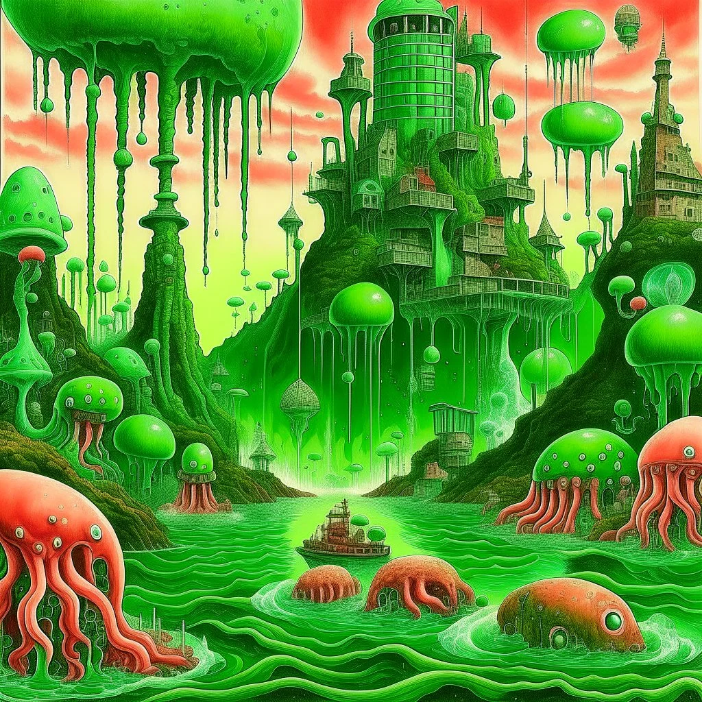 A thousand thousand slimy things lived on and so did I, neo surrealism.