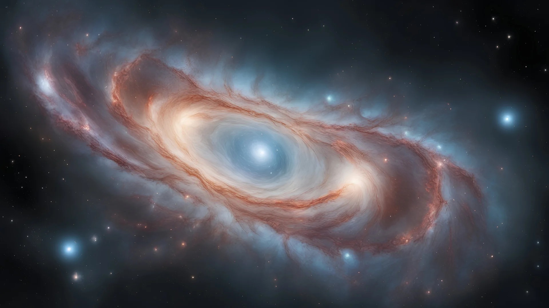 A mesmerizing view of another galaxy from the telescope Hubble, with all the digital retouching powered by the best supercomputers, quantum synergy, H.R. Giger style, powered by what could be the next unreal engine, powerful image, 4k.