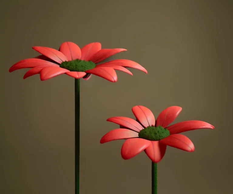 Flower 3d rendering