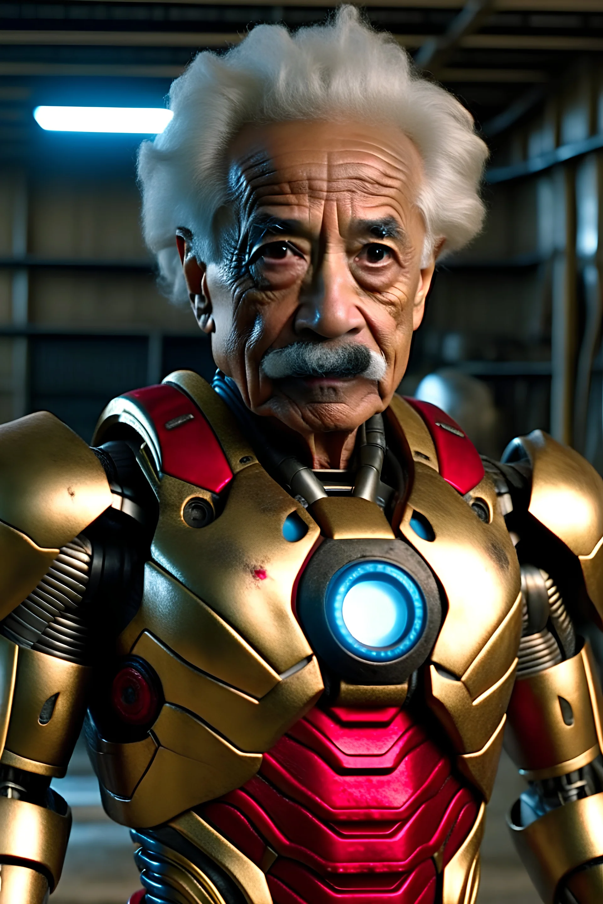 albert einstein as iron man , hd ultra