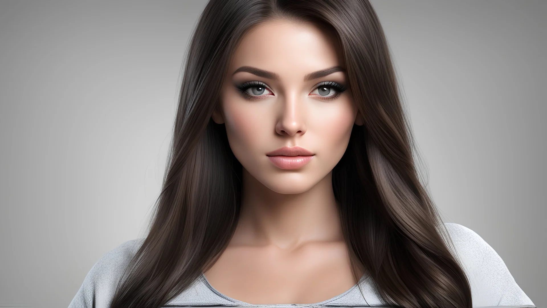 portrait of a beauty girl style by Ron specified, CyberTech, 3d face, realism