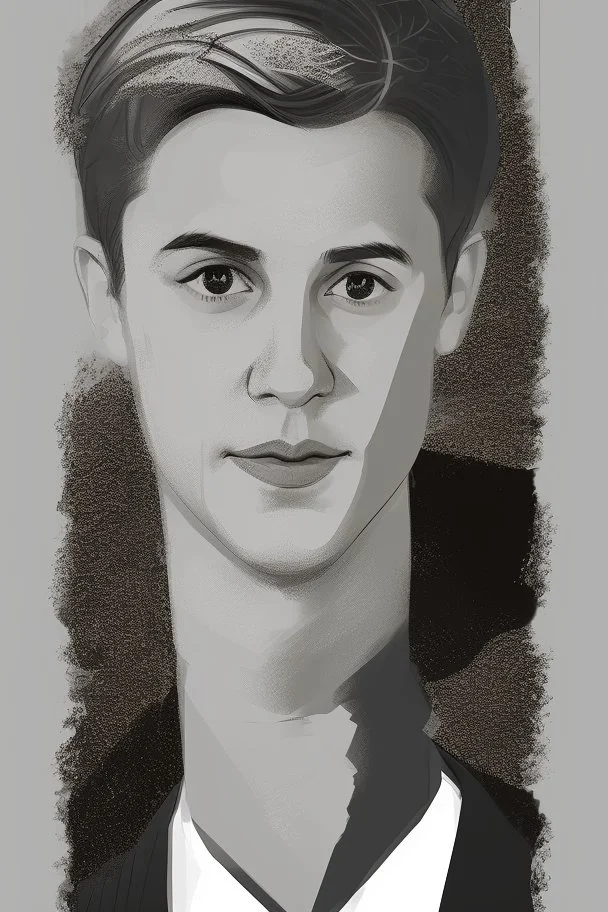 young pretty male politician portrait