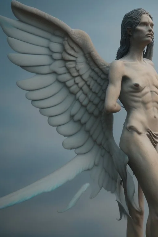 lovecraftian angel human with wings