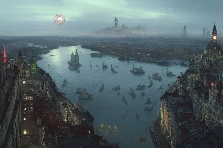 Quebec city+Livorno canal+bridges+corner building on hill++Gothic Metropolis +BioShock+Dishonored+Bloodborne +trieste+Edinburgh+Chicago+victorian London+decòpunk Skyscraper+ +steampunk+biopunk+alphonse mucha, greg rutkowski,matte painting, cryengine, hyper detailed, felix kelly, fantasy art, seb mckinnon