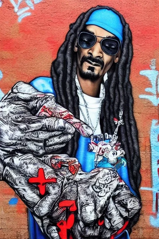 Snoop Dogg, graffiti, 3d