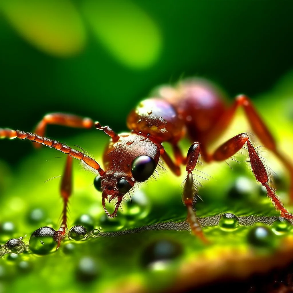 acid on the ant