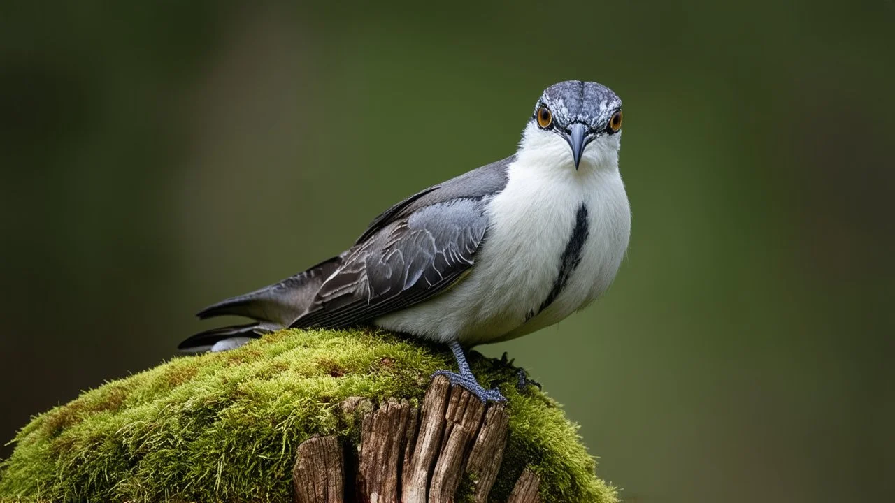 In the foreground, the Sarcoramphus papa sits atop a moss-covered, ancient tree stump, its feathers a striking combination of whites, blacks, and grays, like the intricate patterns found on a fine piece of obsidian. The bird's piercing gaze seems to hold the wisdom of the ages, as if it has witnessed the rise and fall of civilizations.