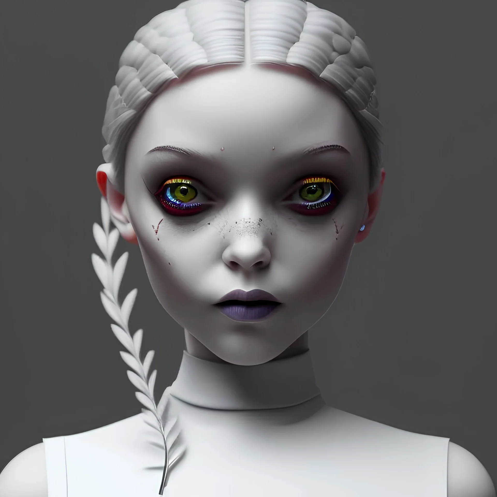 wednesday addams, hyper detail, octane render, unreal engine 5, 8k resolation