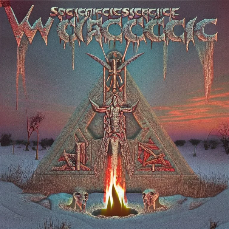 a heavy metal album cover virgin sacrifice