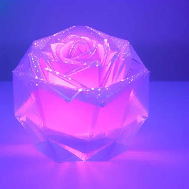 transparent crystal rose, crystallized, cinema lighting, cinema 4d, octane render, 3d render, incrate detailed