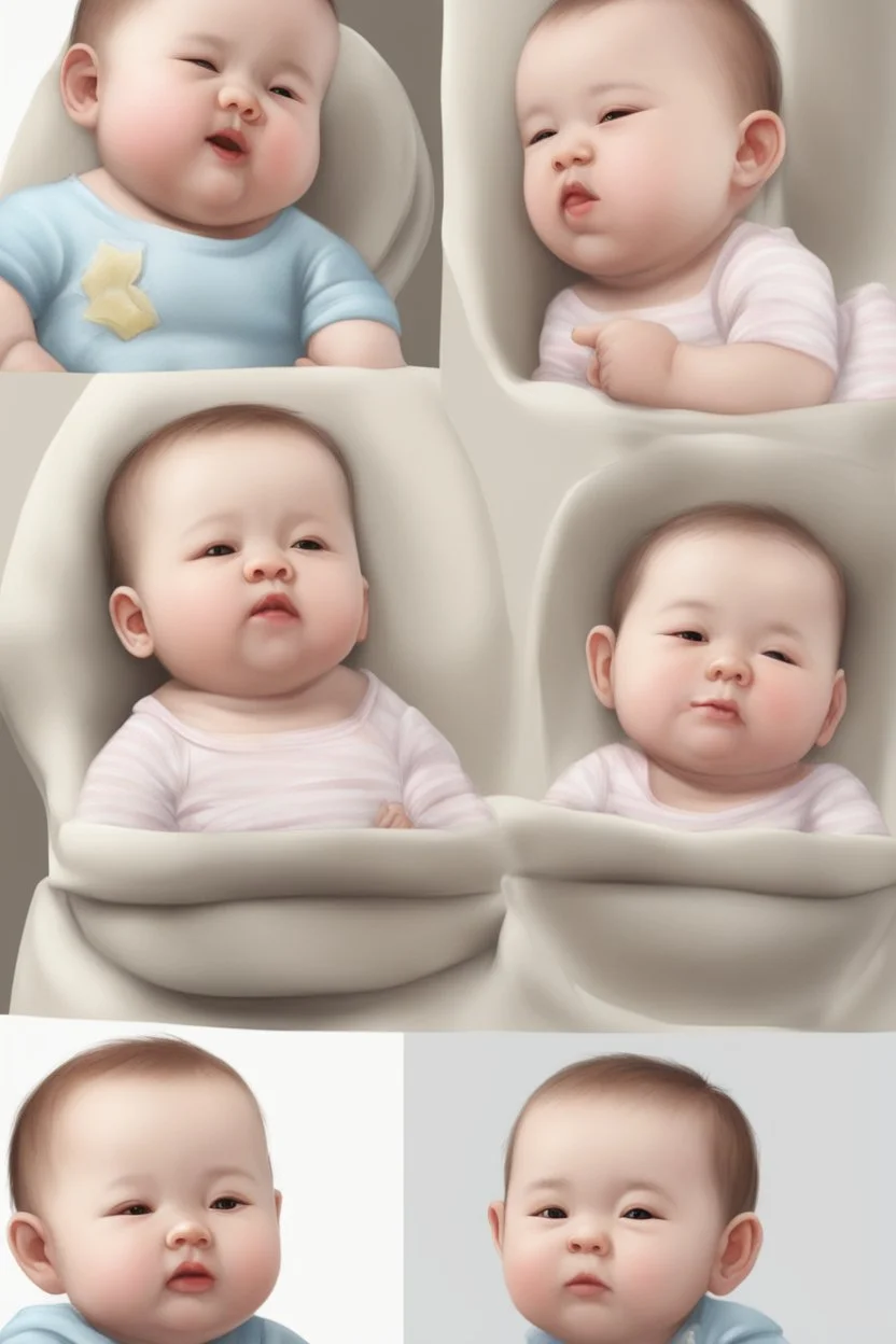 cheek fat baby realistic