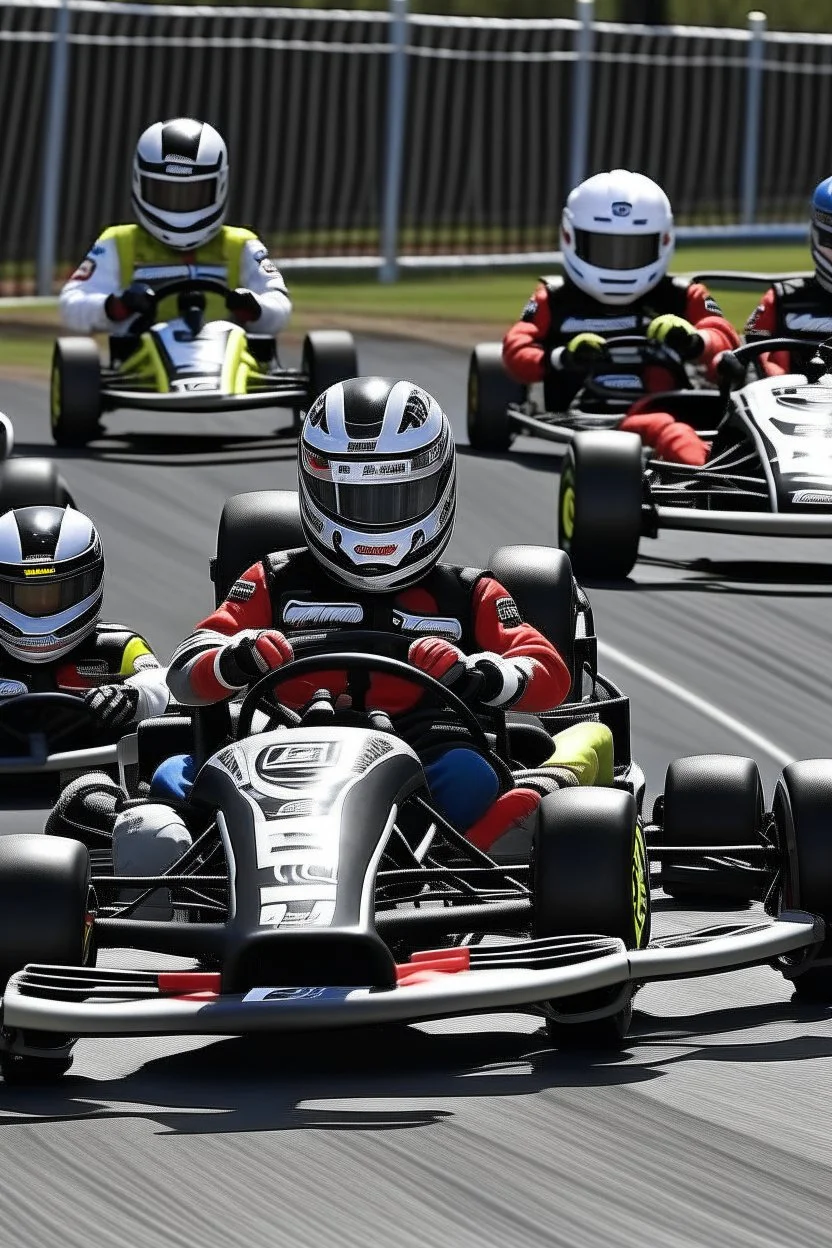 gokart champions close race