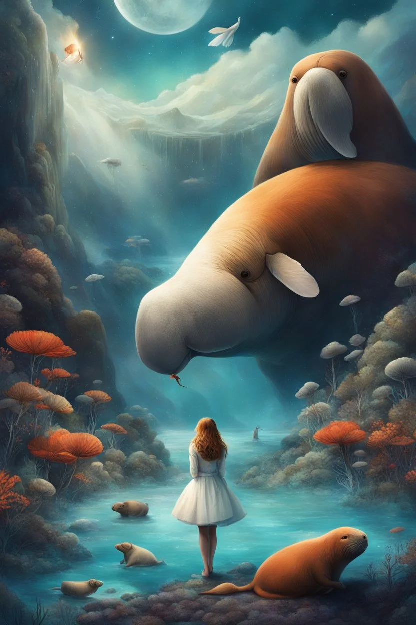 In the realm of elusive dreams, Alice and the walrus, a peculiar team. A small campaign, but hope abounds, They chase the crown, where oddities surround. Through surreal landscapes, they journey deep, With whispers of change, their promises seep. Resilience aflame, they reach for the sky, In this whimsical tale, where dreams defy.