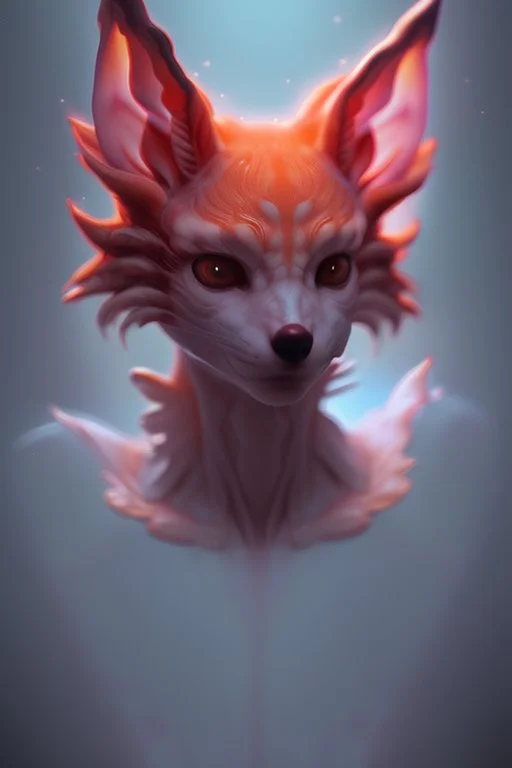 Alien Kitsune,high resolution photo, trending on artstation, 8k