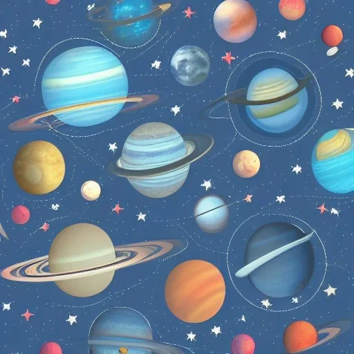 stars, planets, ships, space