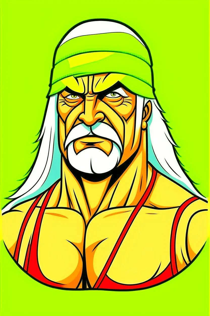 Hulk Hogan Professional wrestler catoon 2d