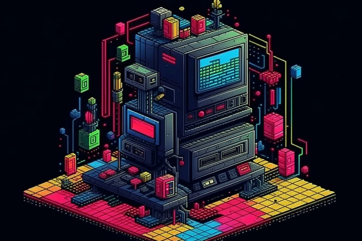 ALBUM COVER - 8BIT TECHNO RAVE MACHINE