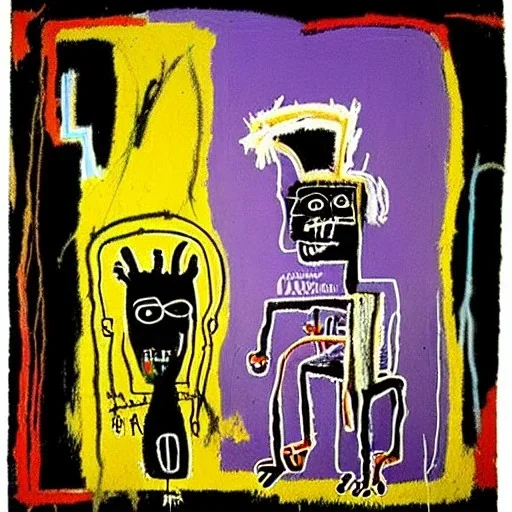 Lavender and goats Jean-Michel Basquiat