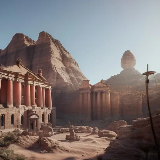 Petra, beautiful, realistic, hyper detailed, unreal engine 5, octane render