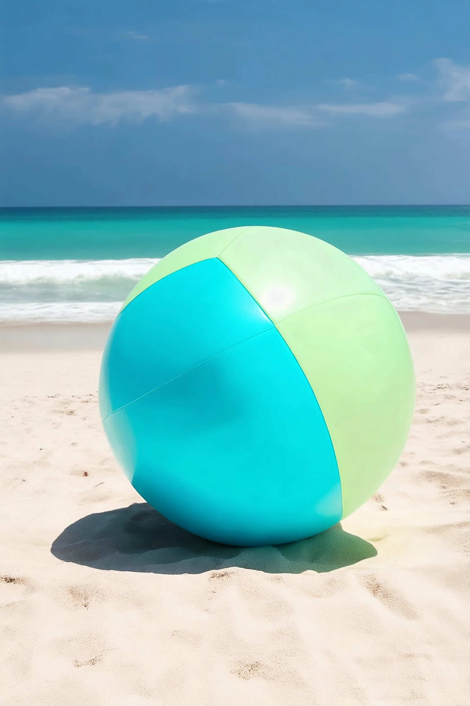 Turquoise beach ball