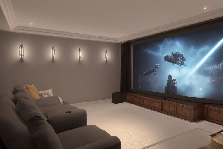 a dedicated home cinema room