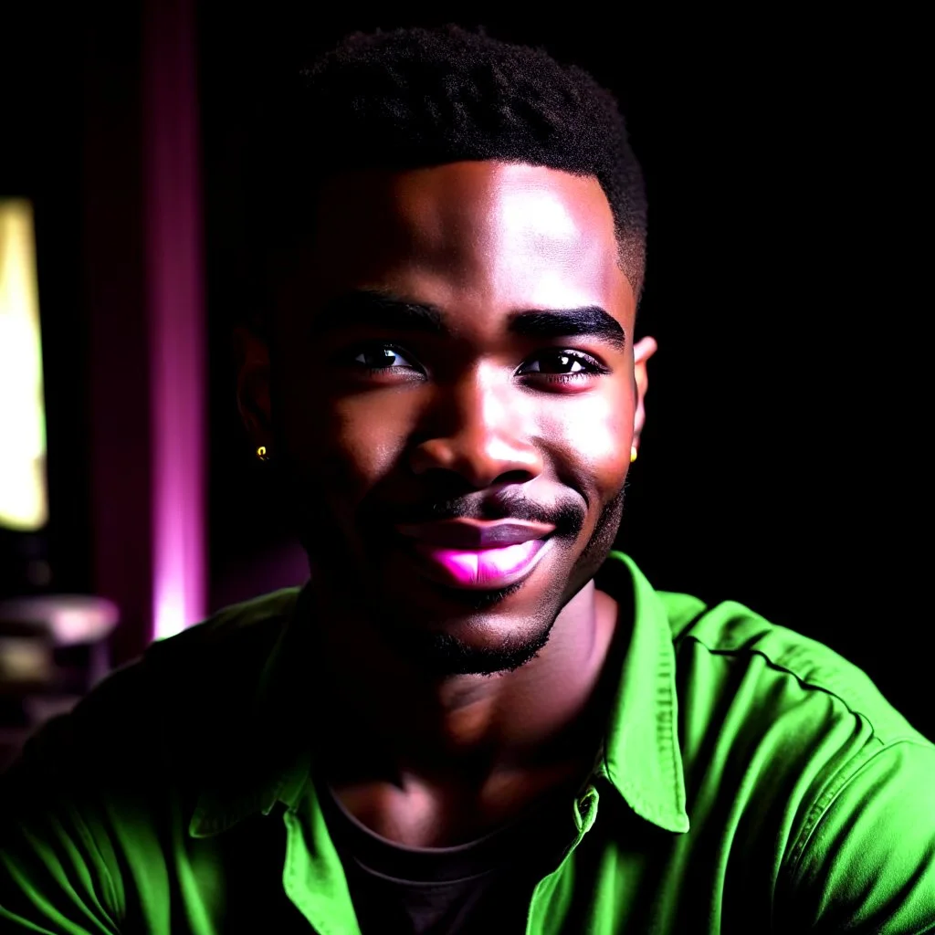 Lucky Stryker, african american, good looking,