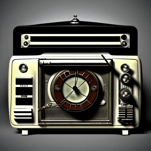 an old radio, artistic, highly detailed