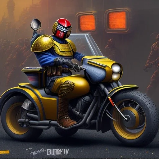  judge dredd motorbike