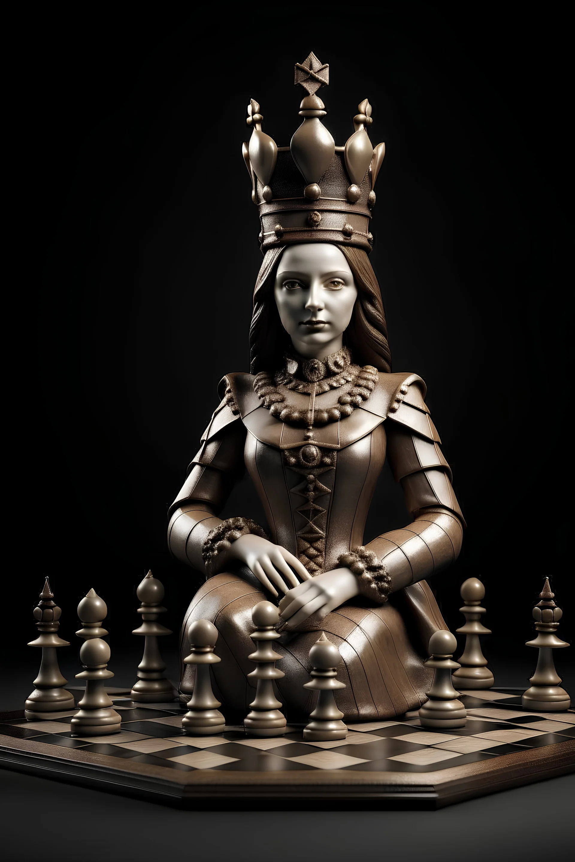 Photo of Queen chess-board character