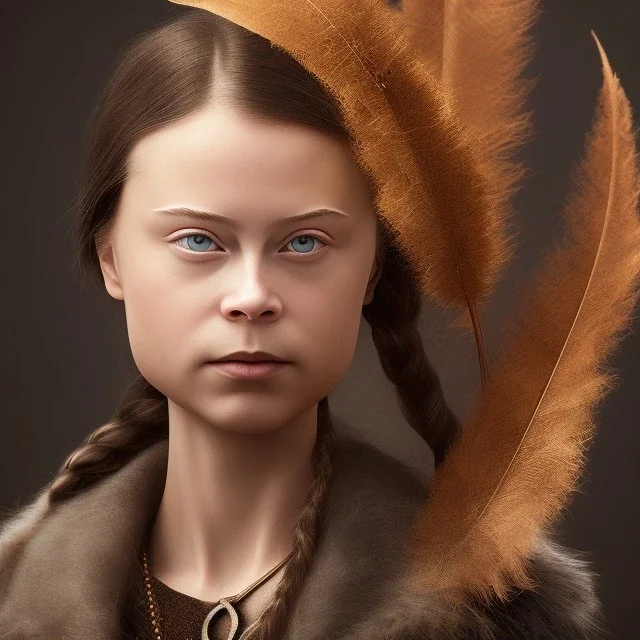  Greta Thunberg portrait rusty metal, feathers, Dryad, fae, sidhe, ominous, nature, plants, wildflower, facepaint, dnd character portrait, intricate, oil on canvas, masterpiece, expert, insanely detailed, 4k resolution, retroanime style, cute big circular reflective eyes, cinematic smooth, intricate detail , soft smooth lighting, soft pastel colors, painted Renaissance style