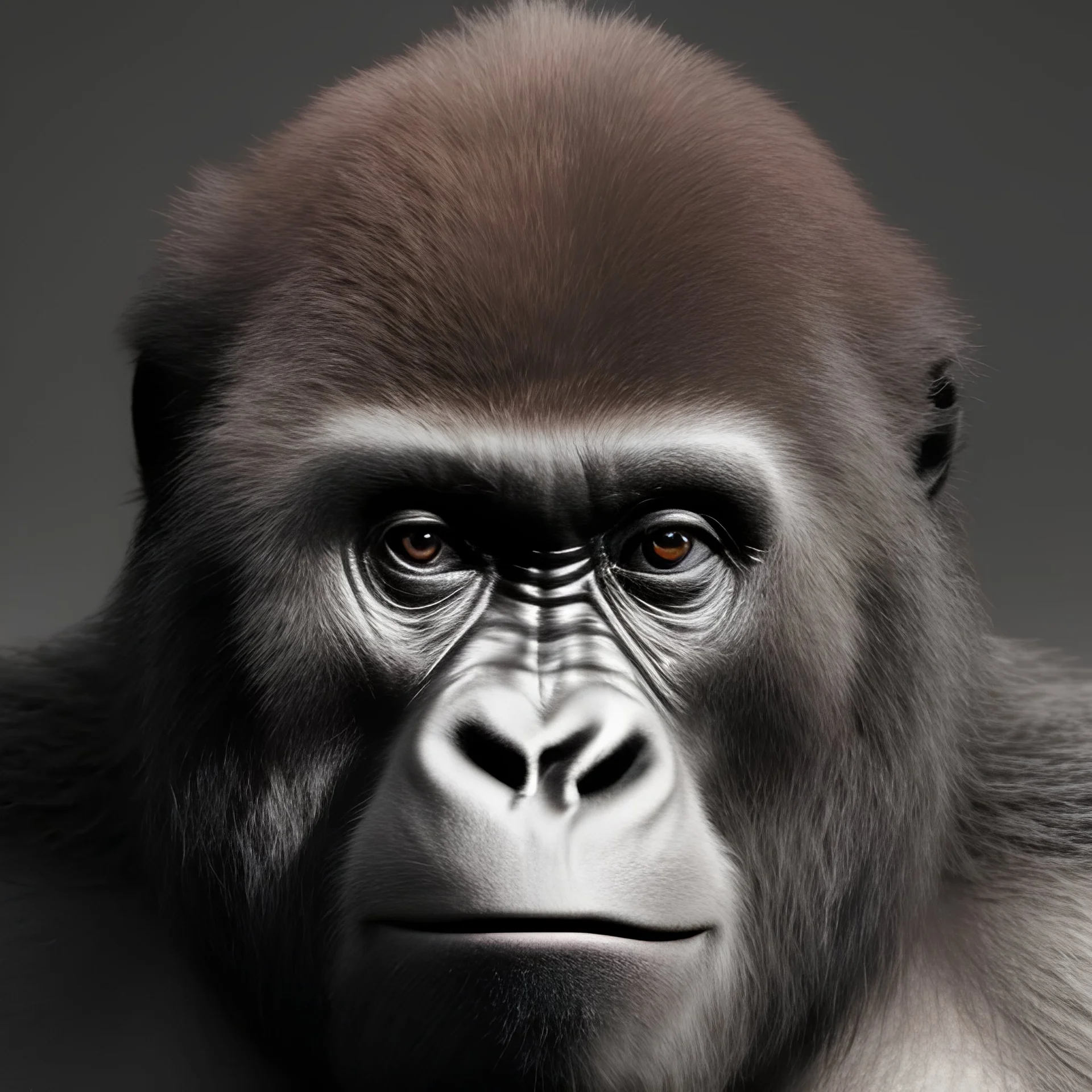 Gorilla unreal 5, octane render,cinema4d, dynamic lighting, dramatic lighting, 4k, redshift render, highly detailed, hyper realistic, in space