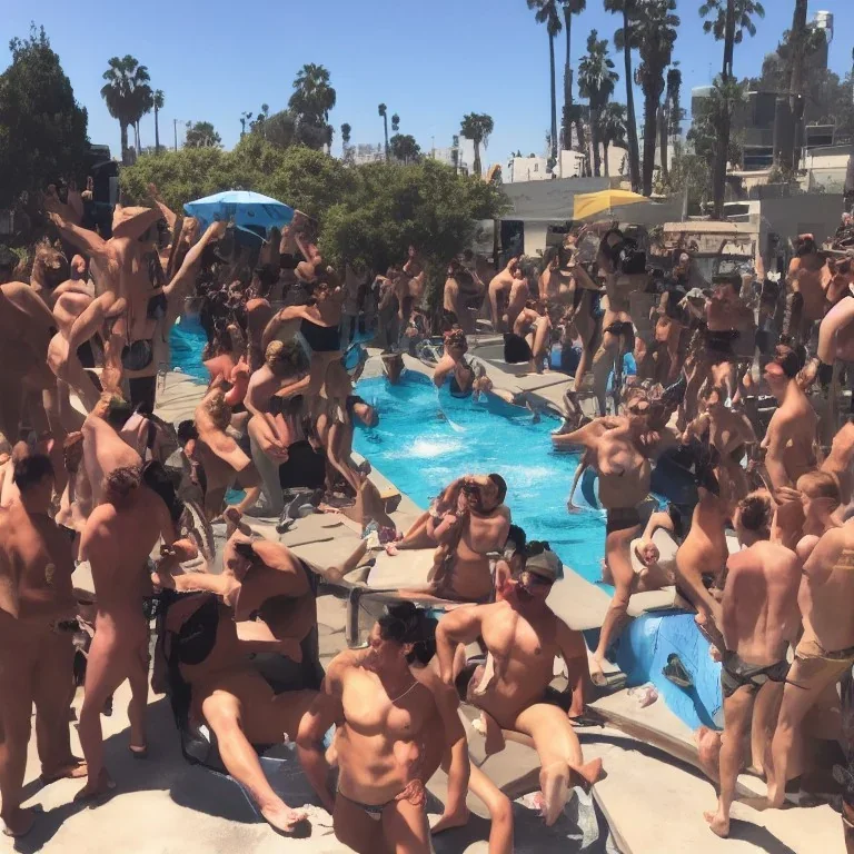 pool party los angeles nuclear winter