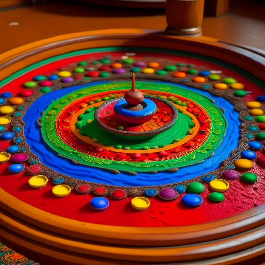 colored sand mandala