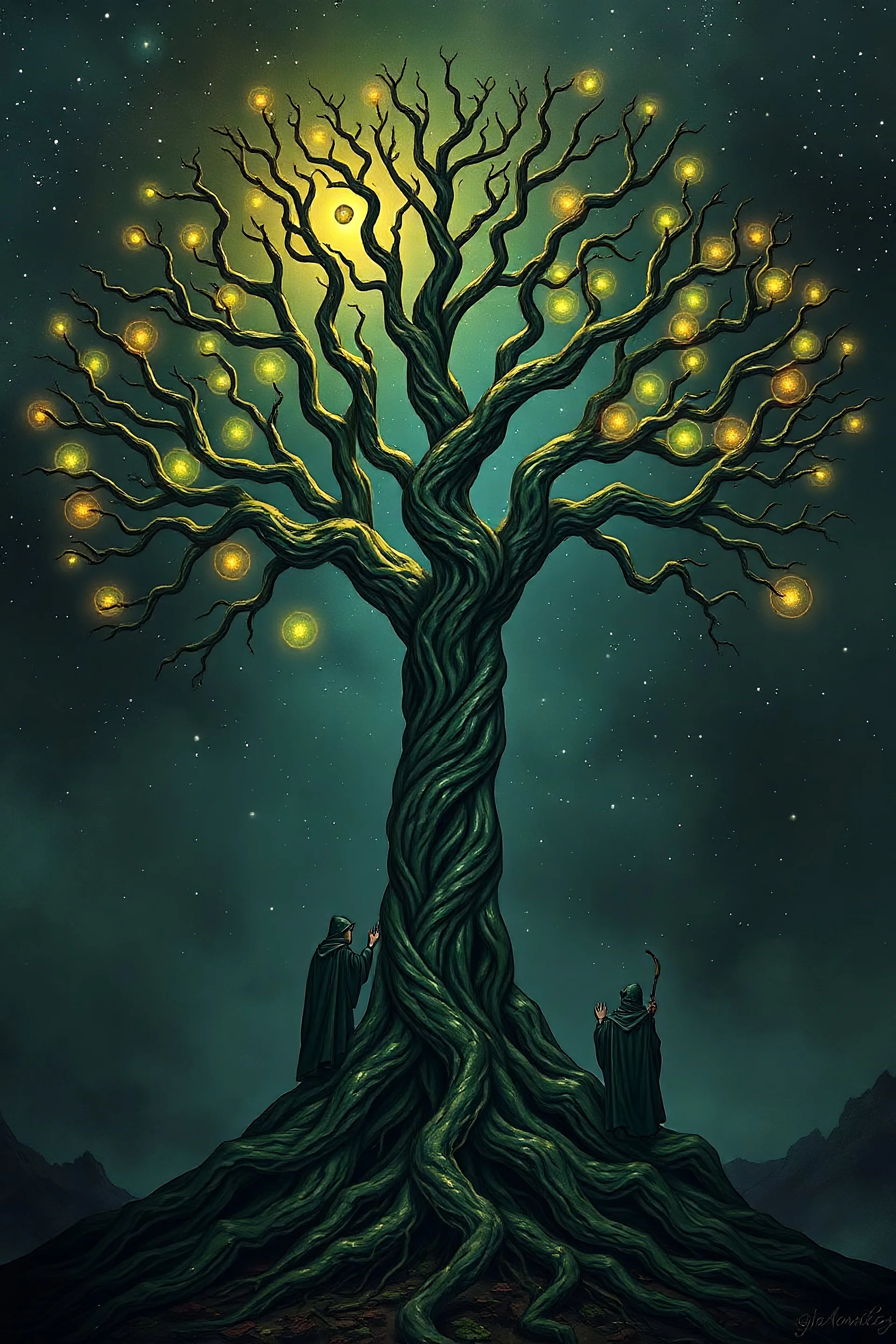 Norns to the roots of yggdrasil