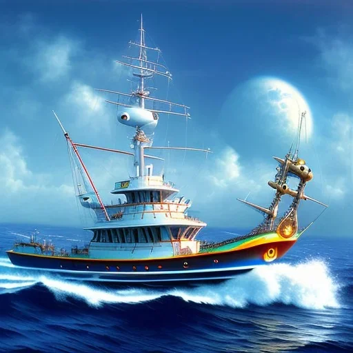 jamaica, sci fi , fishing boat