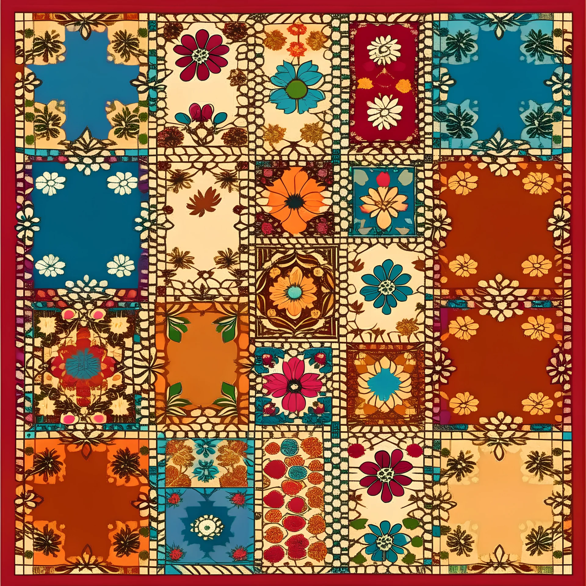 tufting rug - colored, clipart