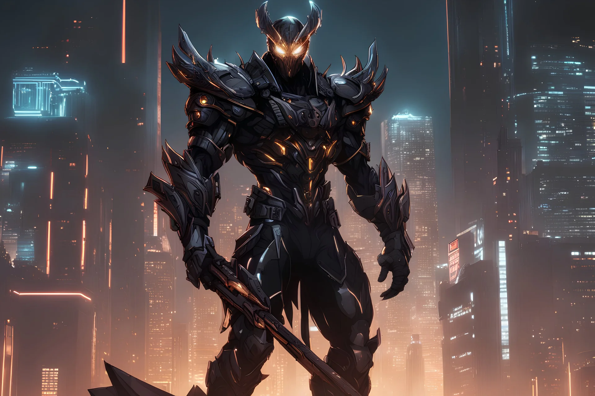 grendel with cyber mask machine in 8k solo leveling shadow artstyle, Crystal and Symbiote them, neon effect , magic circle, close picture, full body, apocalypse, intricate details, highly detailed, high details, detailed portrait, masterpiece,ultra detailed, ultra quality