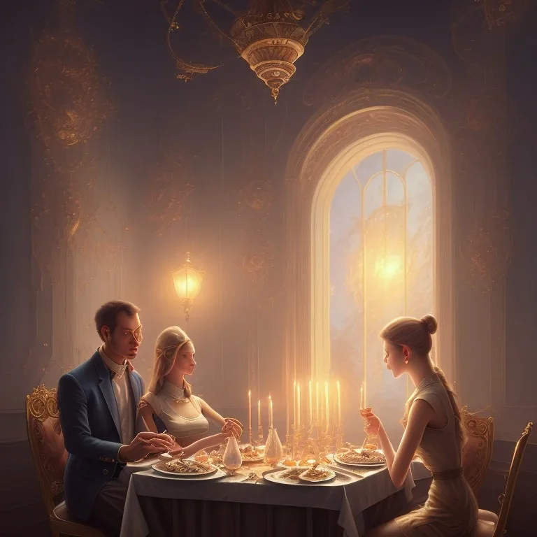 a dinner date with the girl next door, slice of life, modern, realistic,!! looking at the camera!!, solo, first person pov, enjoying life!!! elegant, highly detailed, digital painting, artstation, concept art, matte, sharp focus, illustration, art by artgerm and greg rutkowski and alphonse mucha