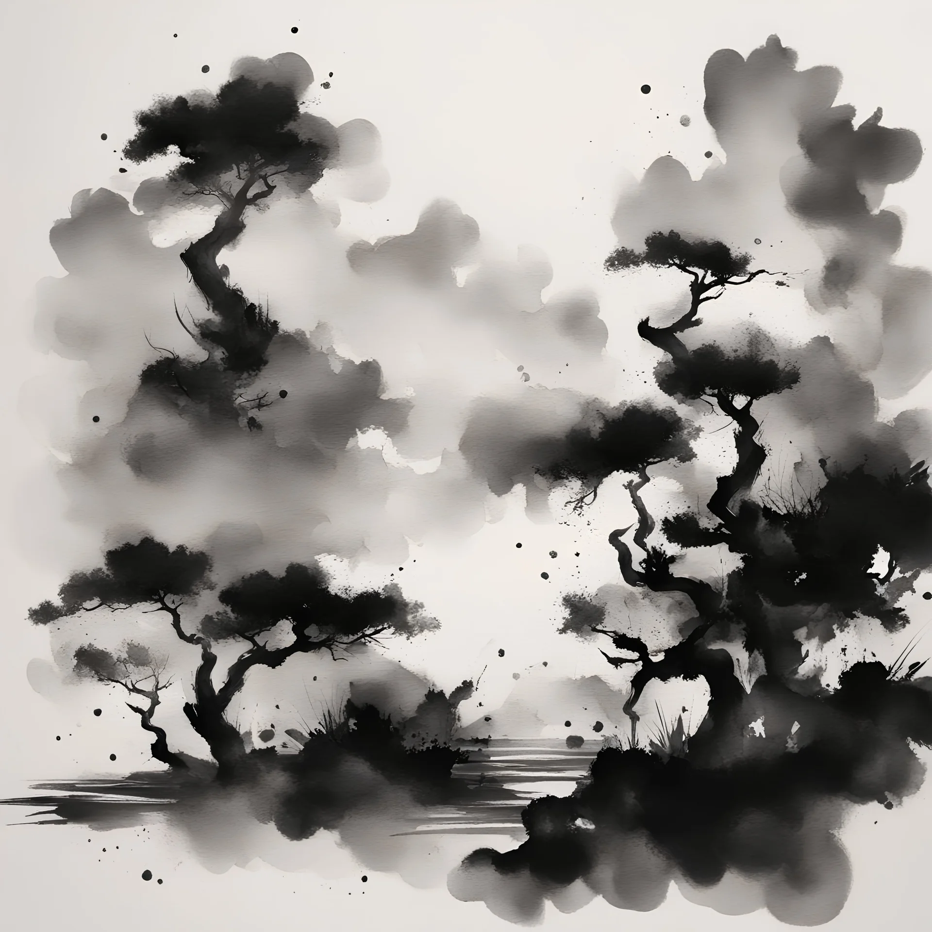 Ink Brush Painting