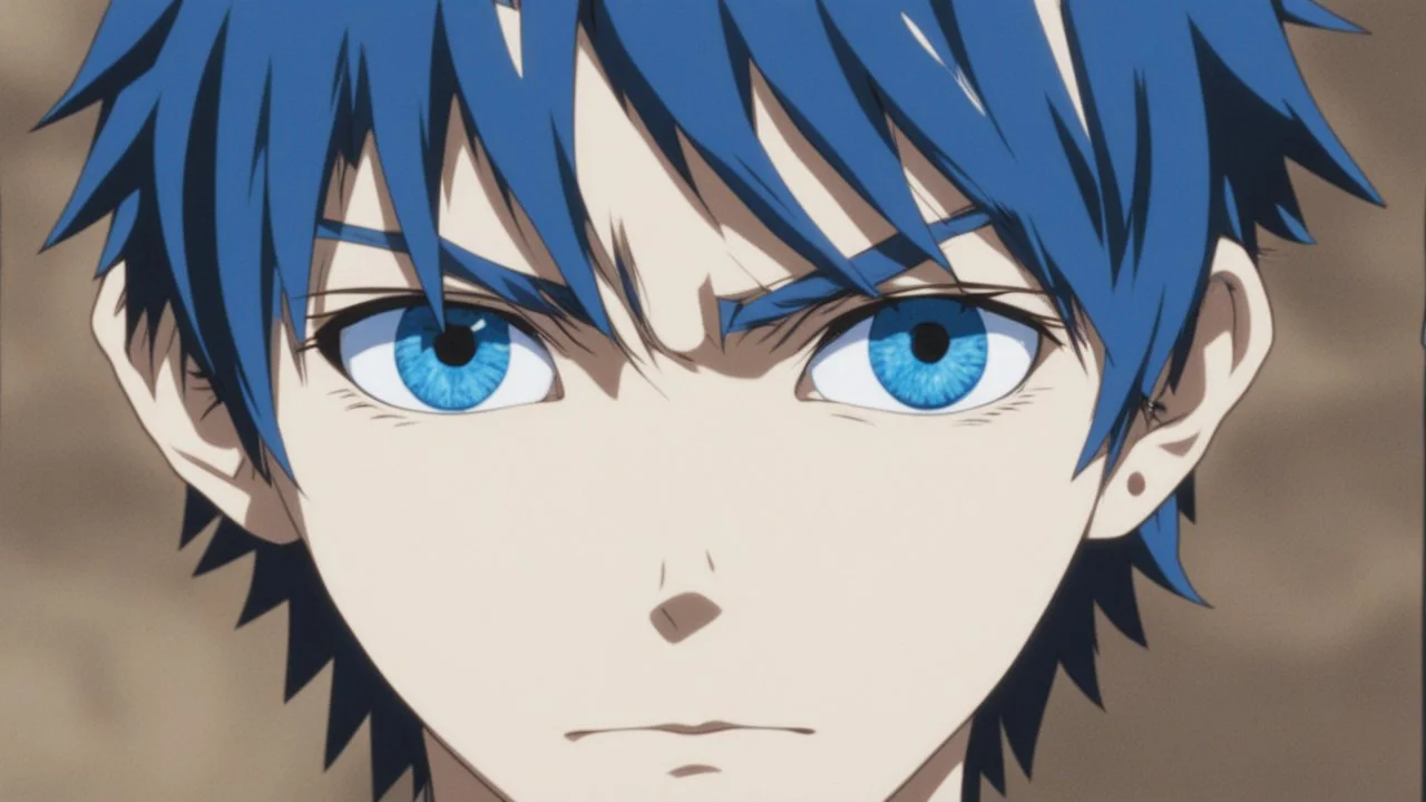 Satoru Gojo bright blue eyes