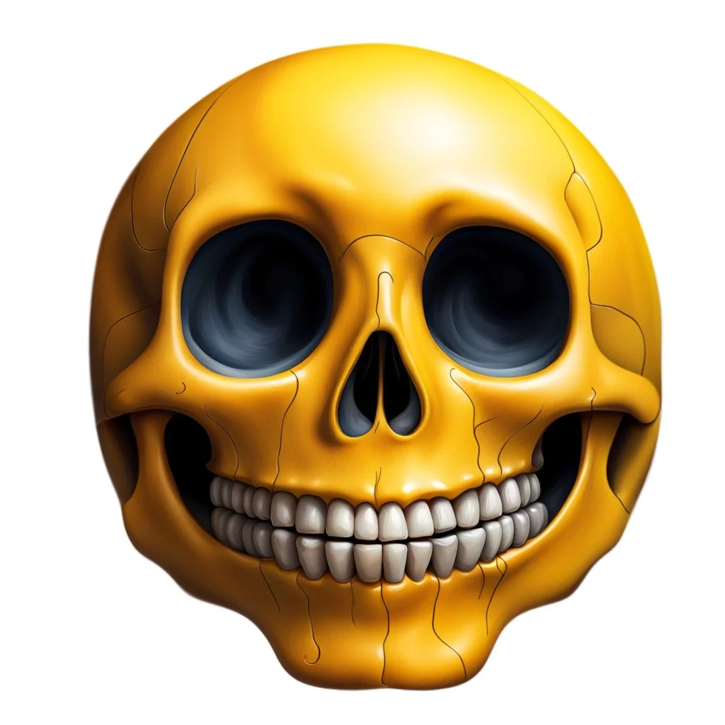 ANATOMICALLY CORRECT SKULL OF A SMILEY FACE