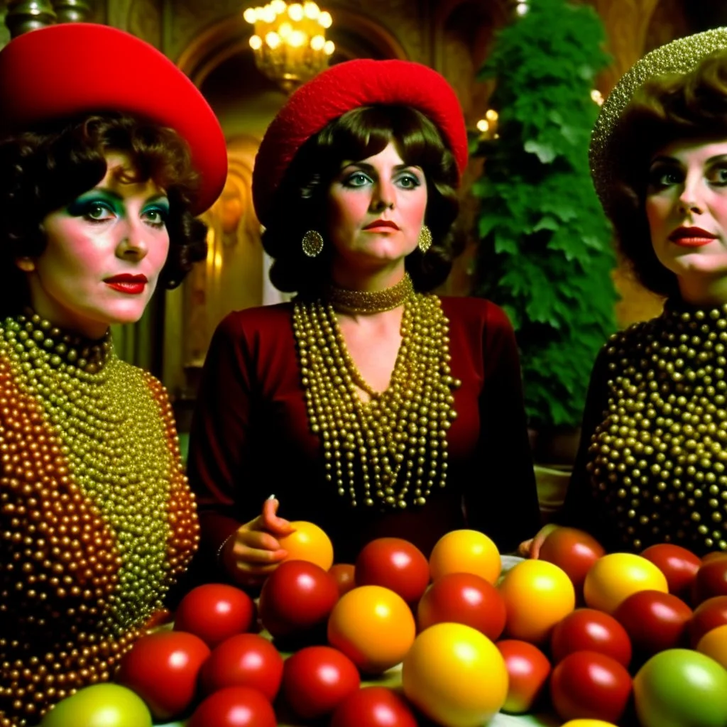 Odd movie shot, odd, hot, ultra realistic, dine, vivid apple, ultra realistic odd women, organs, bufttrew, hypermaximalist figures, light, 1970's Italian odd movie, sinister, Flario Borceppi, Sterenk Moltupp, ornate, 4k, photorealism