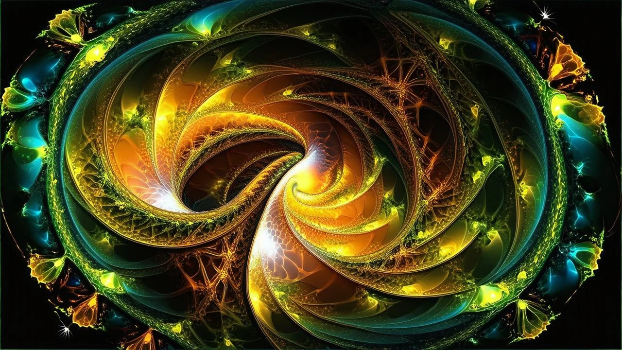 Fractal art. Spiral.