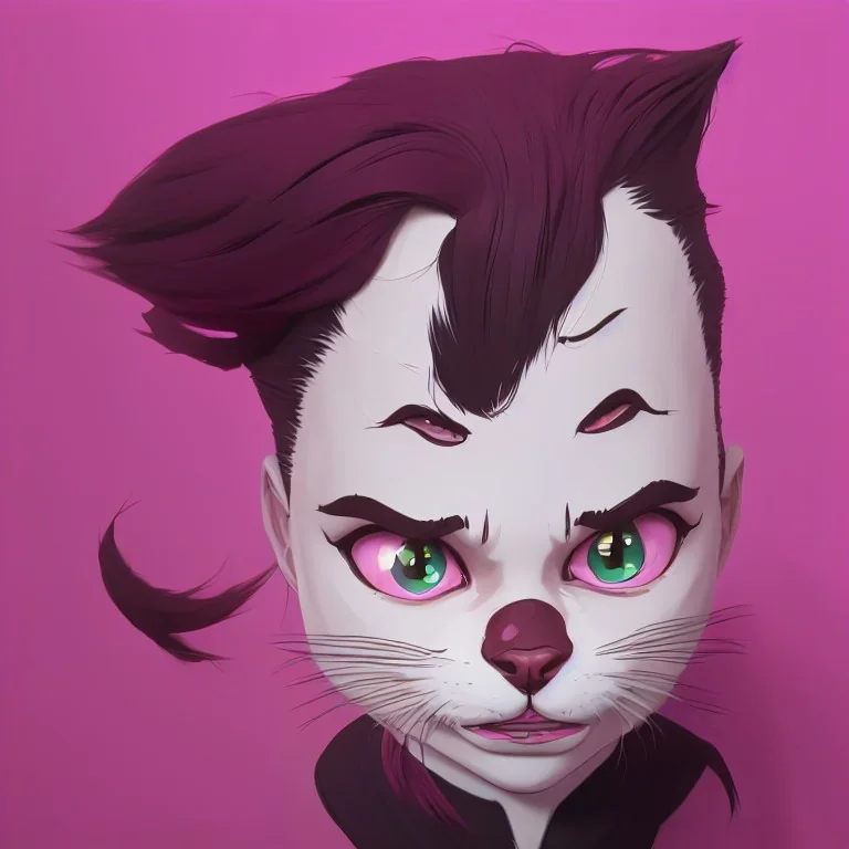 pussy, donut in the mouth, pink background, high details, 8k, hyper realistic