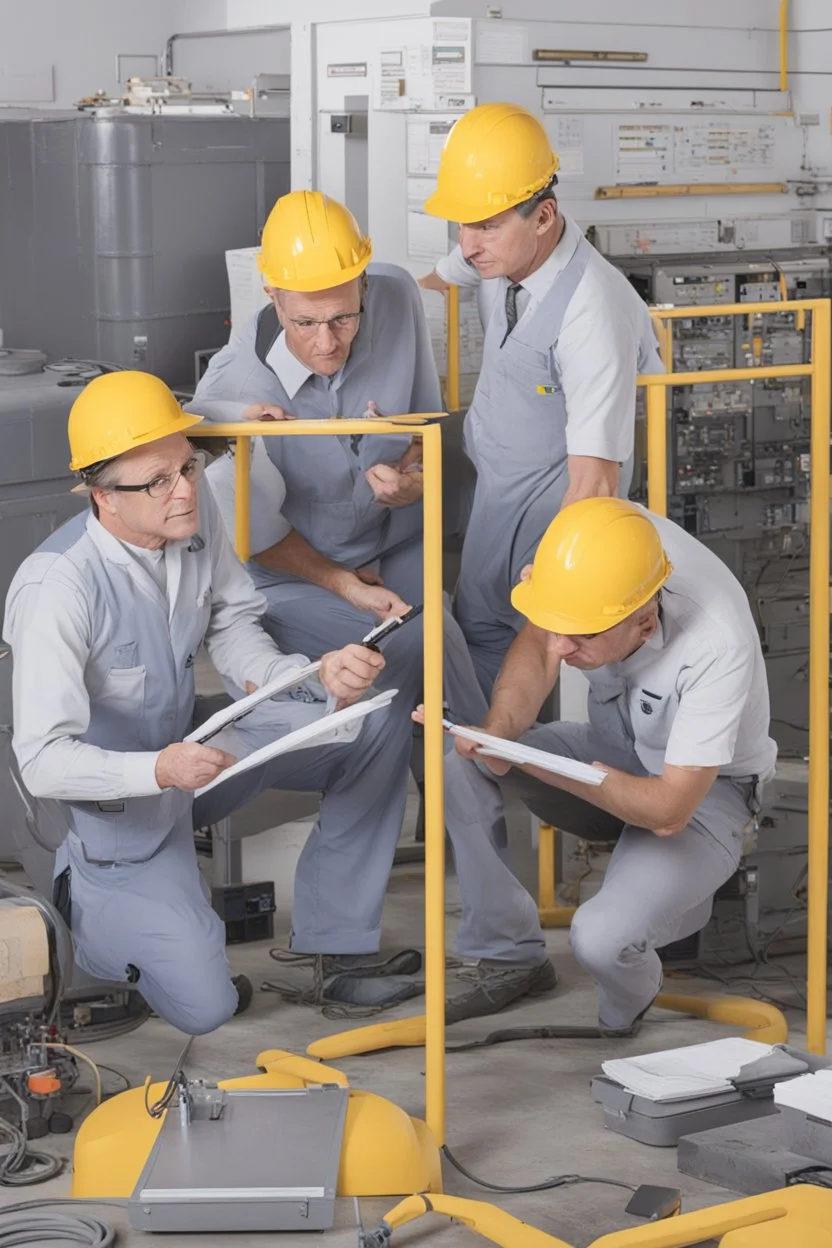 operators looking at a huge maintenance schedule