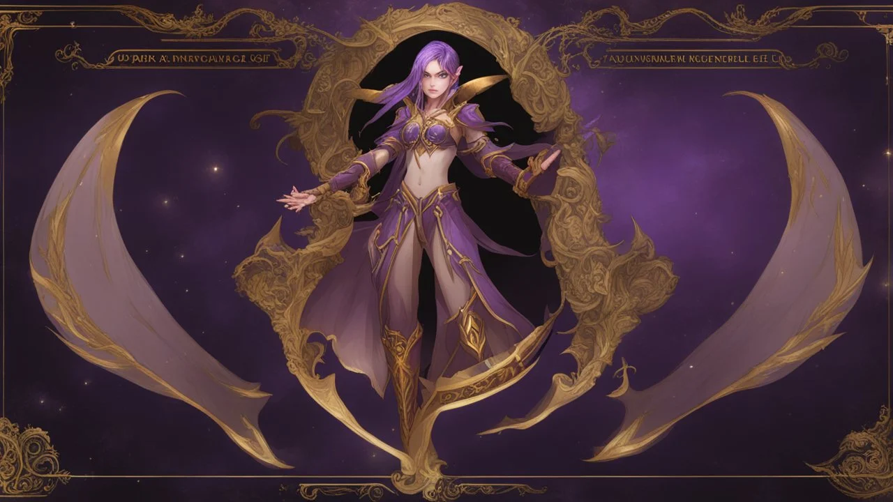 A purple Umbral Gold Elf