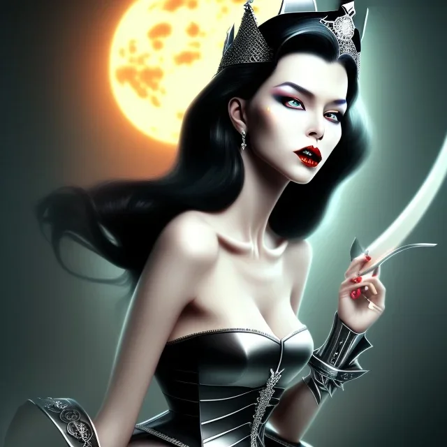 Sexy evil queen black hair full image