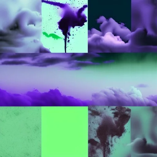 a texture of a grey sky violently exploding and vomiting dirty grey hues of blue, purple, and green that partially muddy the sky and make it ugly, surreal, dreamlike