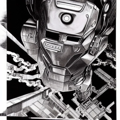 tetsuo the iron man MC escher painting