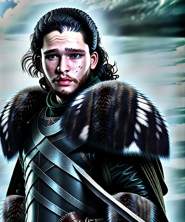 Jon snow toddler, full body, angry, dragon, dramatic lighting, hyper realistic